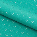 Eyelet Polyester Spandex Jacquard Fabric | Blue Moon Fabrics