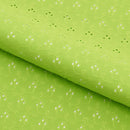 Eyelet Polyester Spandex Jacquard Fabric | Blue Moon Fabrics