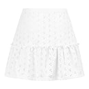 Eyelet Polyester Spandex Jacquard Fabric | Blue Moon Fabrics