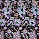 Genevieve Embroidered Mesh Fabric | Blue Moon Fabrics