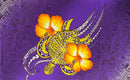 Purple colored Hibiscus Turtle Tribal Assortment Polyester Sarong
