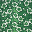 Hibiscus Traditional Tattoo Background Cotton Fabric | Islands Fabric