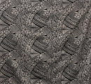 Hibiscus Traditional Polynesian Tattoo Poly Cotton Fabric | Islands Fabric