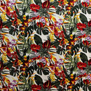 Hawaiian Tropical Garden Light Barkcloth Fabric | Islands Fabric