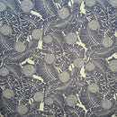 Durian Banana Monstera Leaves Chambray (Denim Look) Fabric | Islands Fabric