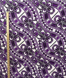 Islands Bloom Tattoo Waves Polyester Light-Barkcloth Fabric | Islands Fabric
