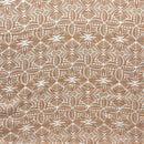 Traditional Polynesian Geometric Design Light Barkcloth Fabric | Islands Fabric