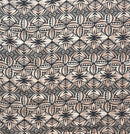 Traditional Polynesian Geometric Design Light Barkcloth Fabric | Islands Fabric