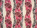 Monstera Tribal Print Polyester Glitter Fabric | Islands Fabric