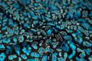 Leo Party Foil Printed Spandex Fabric | Blue Moon Fabrics