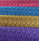 Swatches of Mini Hibiscus Flowers Traditional Polynesian Tattoo Polyester Fabric