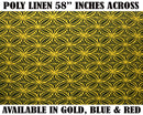Tapa Flower Print Poly Linen Fabric | Islands Fabric