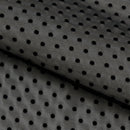 Polka Dot Flocked Stretch Mesh Fabric | Blue Moon Fabrics