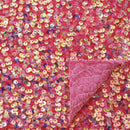 Sanibel Seashell Stretch Velvet Sequin Fabric | Blue Moon Fabrics