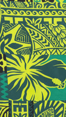 Traditional Polynesian Tapa Design Polyester Fabric