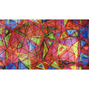 Triad Foiled Spandex Fabric | Blue Moon Fabrics
