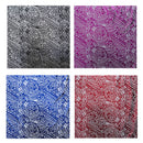 Traditional Polynesian Tattoo Hibiscus Design Polyester Foil Fabric