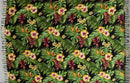 Hibiscus Plumeria & Tropical Leaves Sarong with Fringes | Islands Fabric