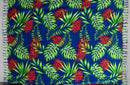 Royal All Over Split Leaves Sarong with Fringes