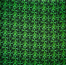 Green Alluring Watercolor Blossoms Rayon Poplin Fabric