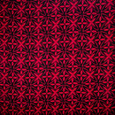 Red Alluring Watercolor Blossoms Rayon Poplin Fabric