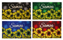 Swatches of Hibiscus Samoa Polyester Sarong