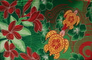 Hibiscus/Tiare/Turtle | Sarong Green