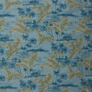 Island Aveca Palm | Polyester Fabric Light BLue