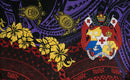 Kingdom of Tonga Hibiscus/Turtle | Sarong Purple