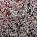 Monstera Leaf Tiara | Polyester Foil Printed Fabric Maroon
