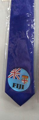 Royal colored Seal of Fiji Tie