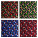 Swatches of Split & Banana Leaf w/ Traditional Tribal design Rayon Poplin Fabric