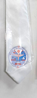 White colored Ties with Marshall Islands Seal