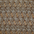 Gold colored Traditional Polynesian Fijian Print Cotton Light Barkcloth Fabric