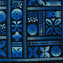 Traditional Polynesian Geometric design | Peachskin Fabric Royal
