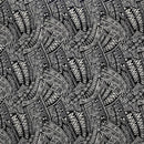 Black colored Traditional Polynesian Tattoo Fabric